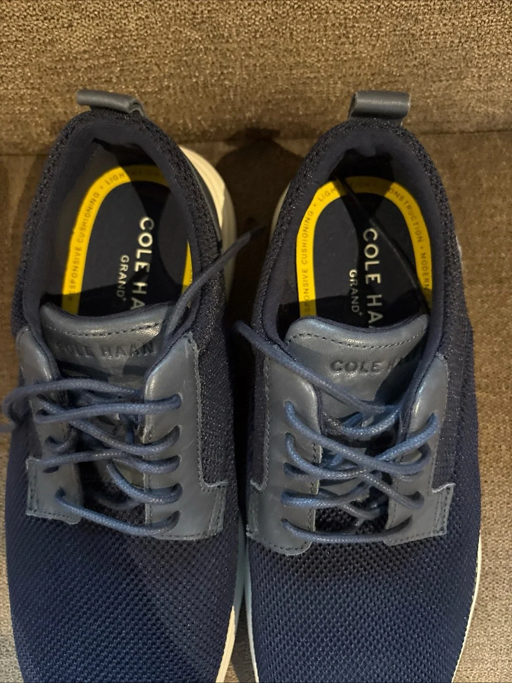 Cole Haan Grand+ Ultra Knit Men's Low Top Lace Up Knit Navy C40565 New 9